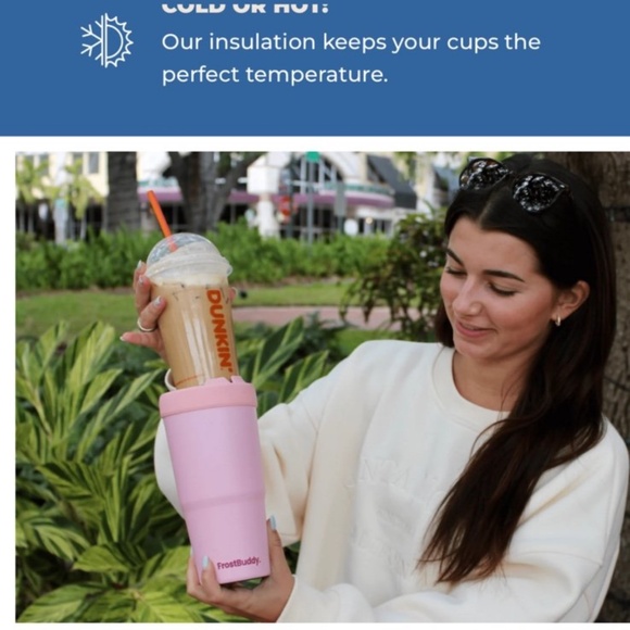 FrostBuddy To-Go-Buddy Universal Cup Insulator-32oz~Stainless Steel Tumbler~NEW - Picture 15 of 16